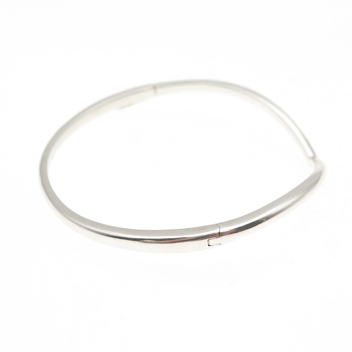 Pandora 925 Sterling Silver Wishbone Bangle Bracelet 6.75"