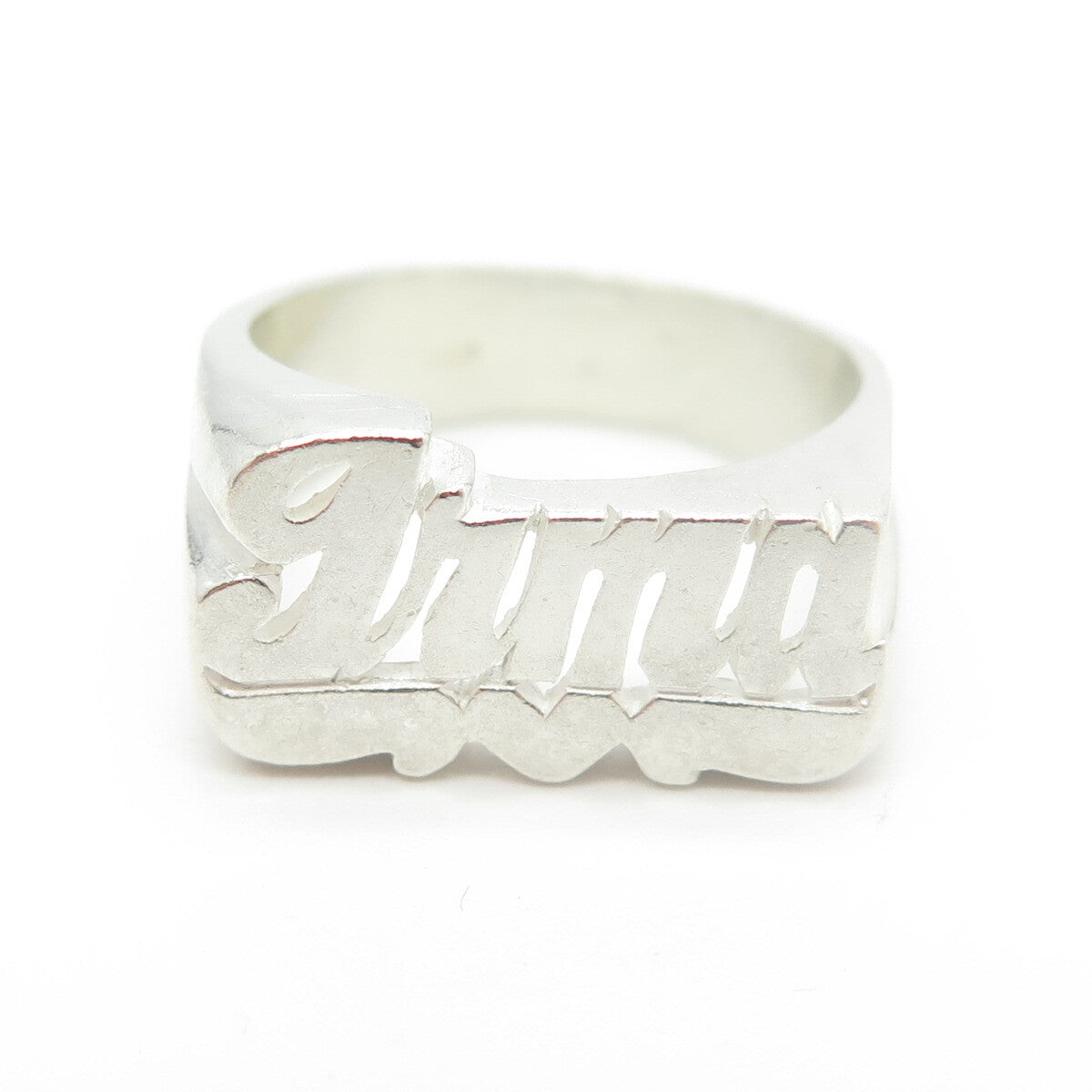 925 Sterling Silver Vintage "Irma" Name Ring Size 7.25