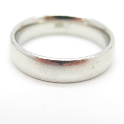925 Sterling Silver Classic Wedding Band Ring Size 7.25