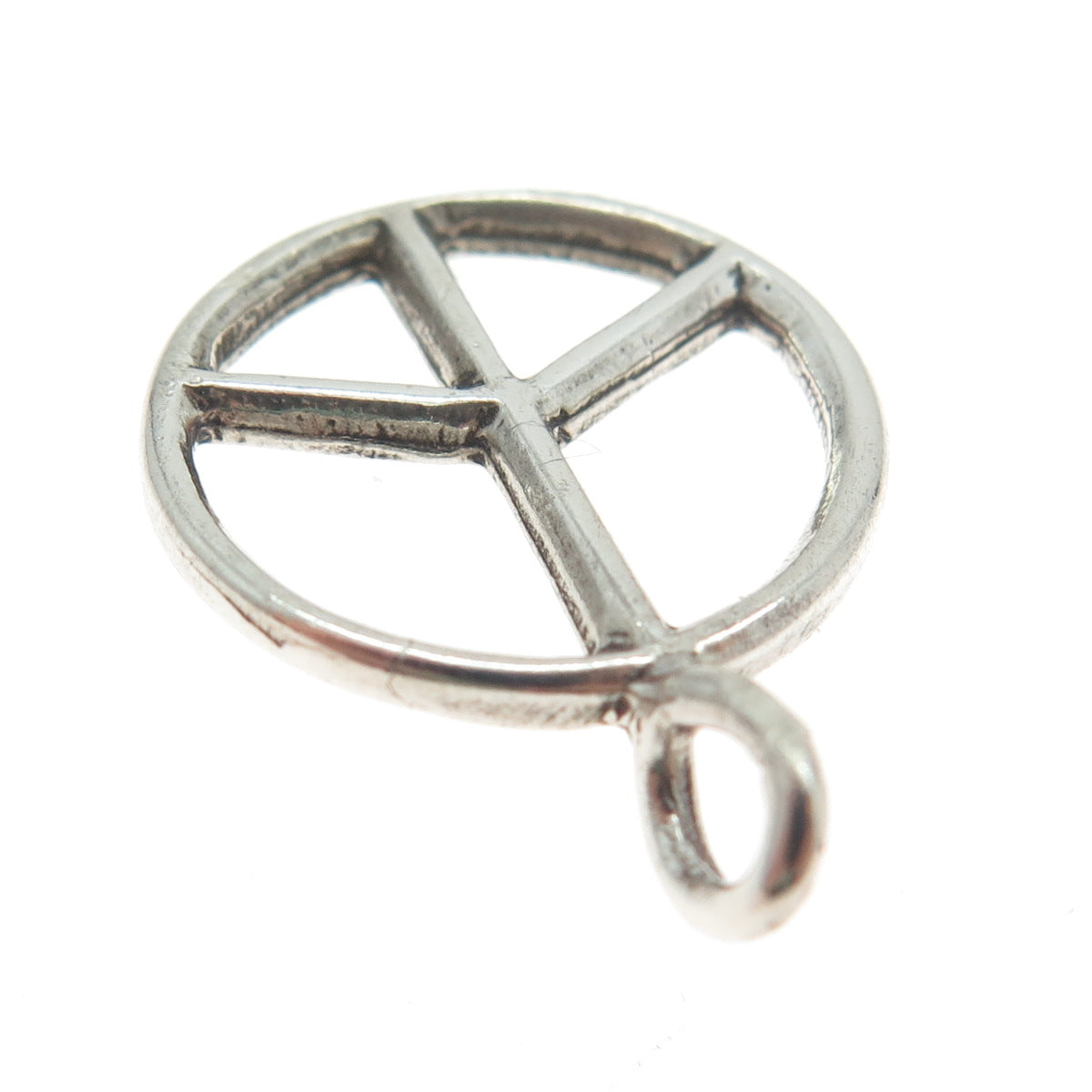 925 Sterling Silver Vintage Symbol of Peace Pendant