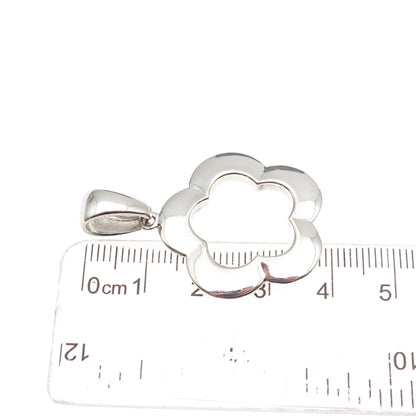925 Sterling Silver Vintage Flower Charm Pendant