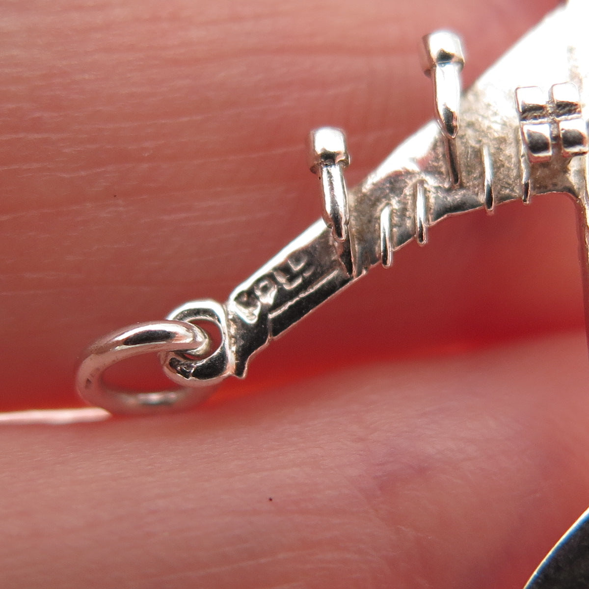 Payton Pepper & Sons Sterling Silver Vintage 1974 Birmingham Airplane Pendant