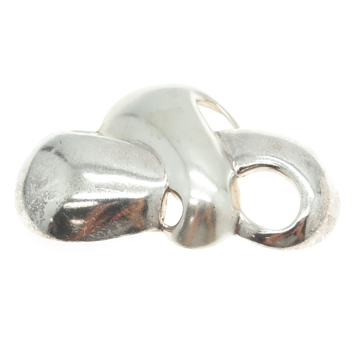 ZINA 925 Sterling Silver Vintage Modernist Pin Brooch
