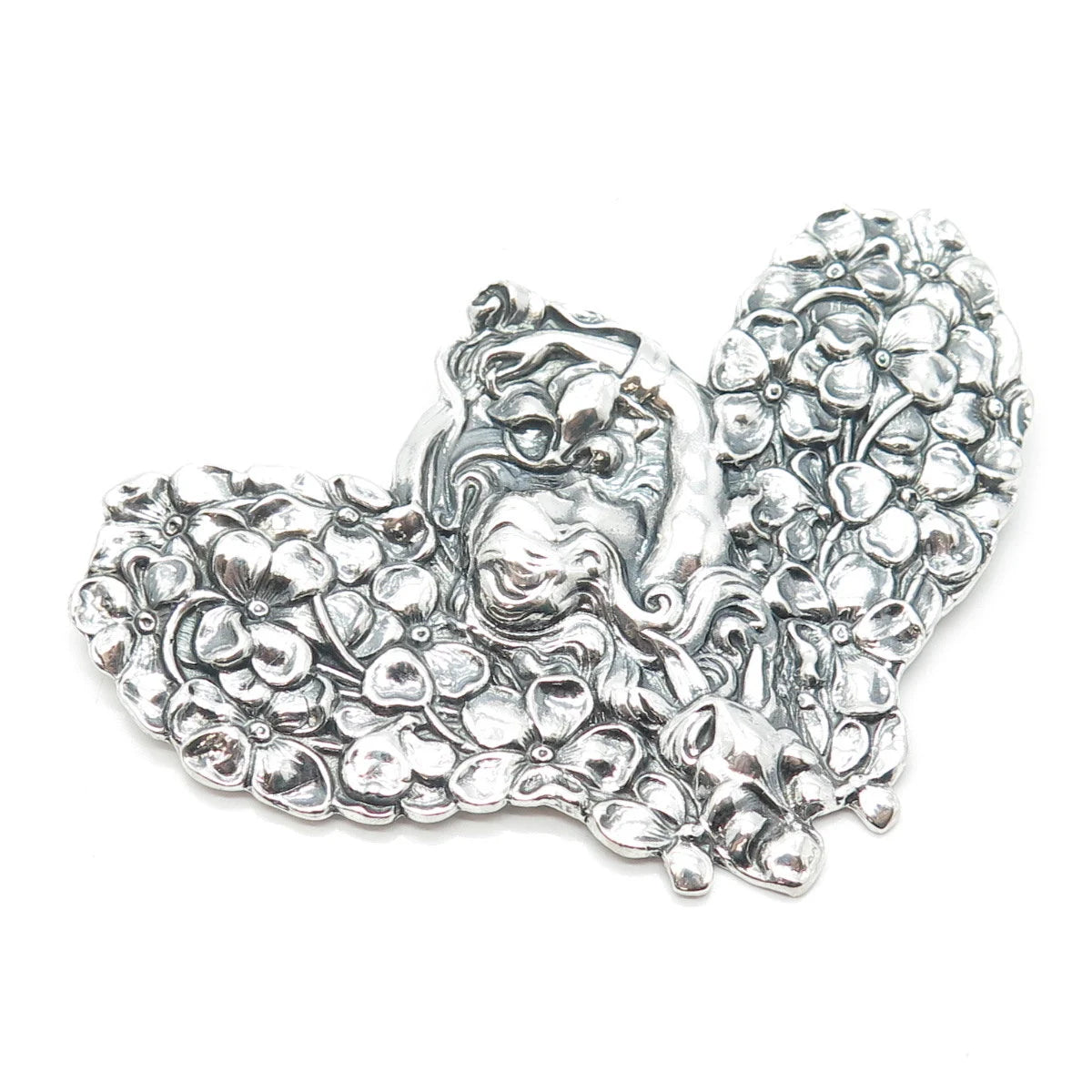 925 Sterling Silver Vintage Metropolitan Museum of Art Girl Pin Brooch/Pendant