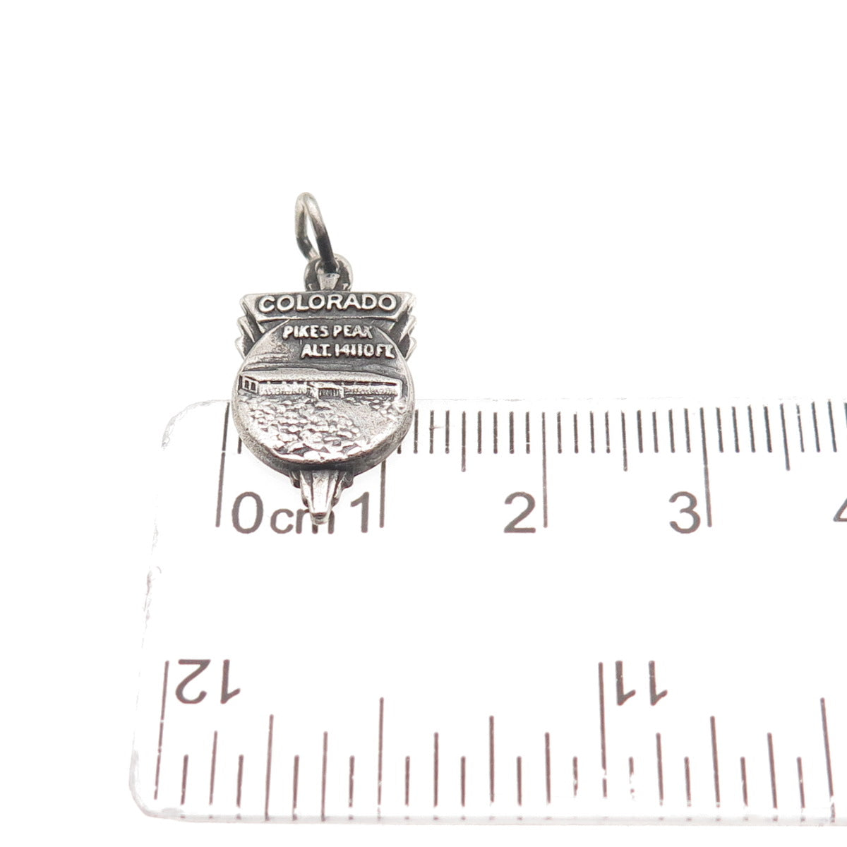 BATES & KLINKE Sterling Silver Antique Art Deco Colorado Pikes Peak Mini Pendant