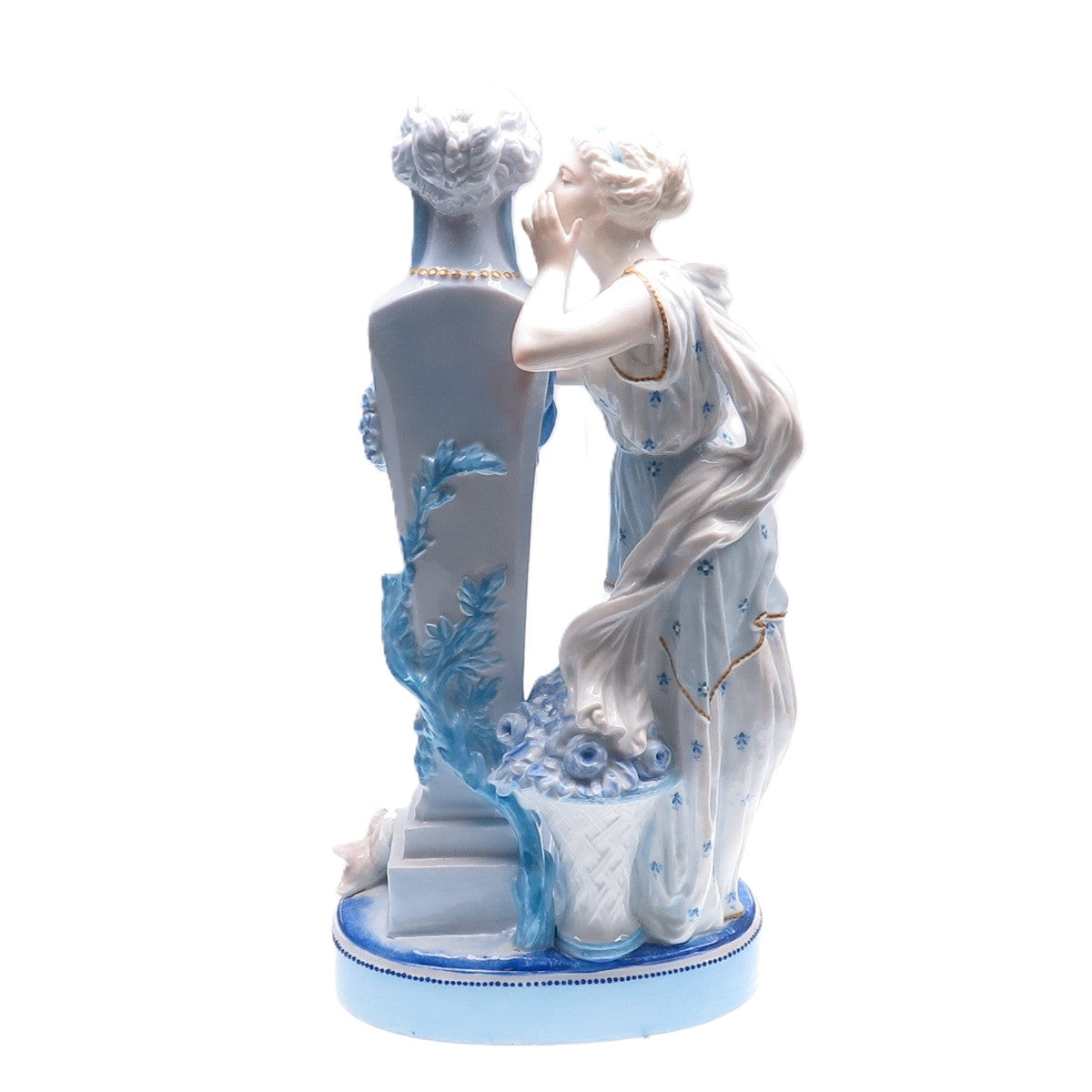 Vion & Baury Antique Late XIX France Venus Muse Hand-Painted Porcelain Figurine