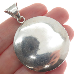 SILPADA 925 Sterling Silver Vintage Moon Round Disc Pendant