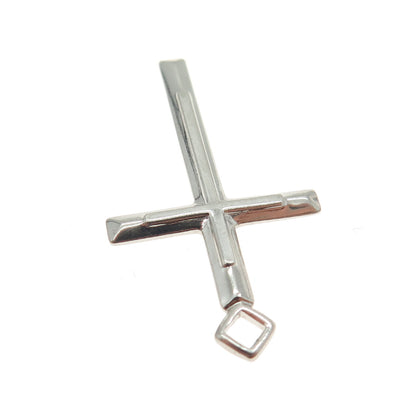 TRU-KAY 925 Sterling Silver Vintage Cross Religious Pendant