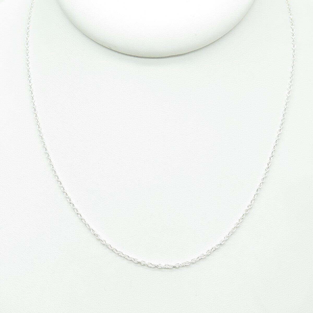 925 Sterling Silver Cable Chain Necklace 18"