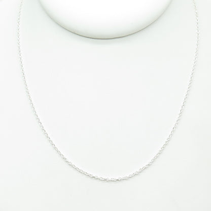925 Sterling Silver Cable Chain Necklace 18"