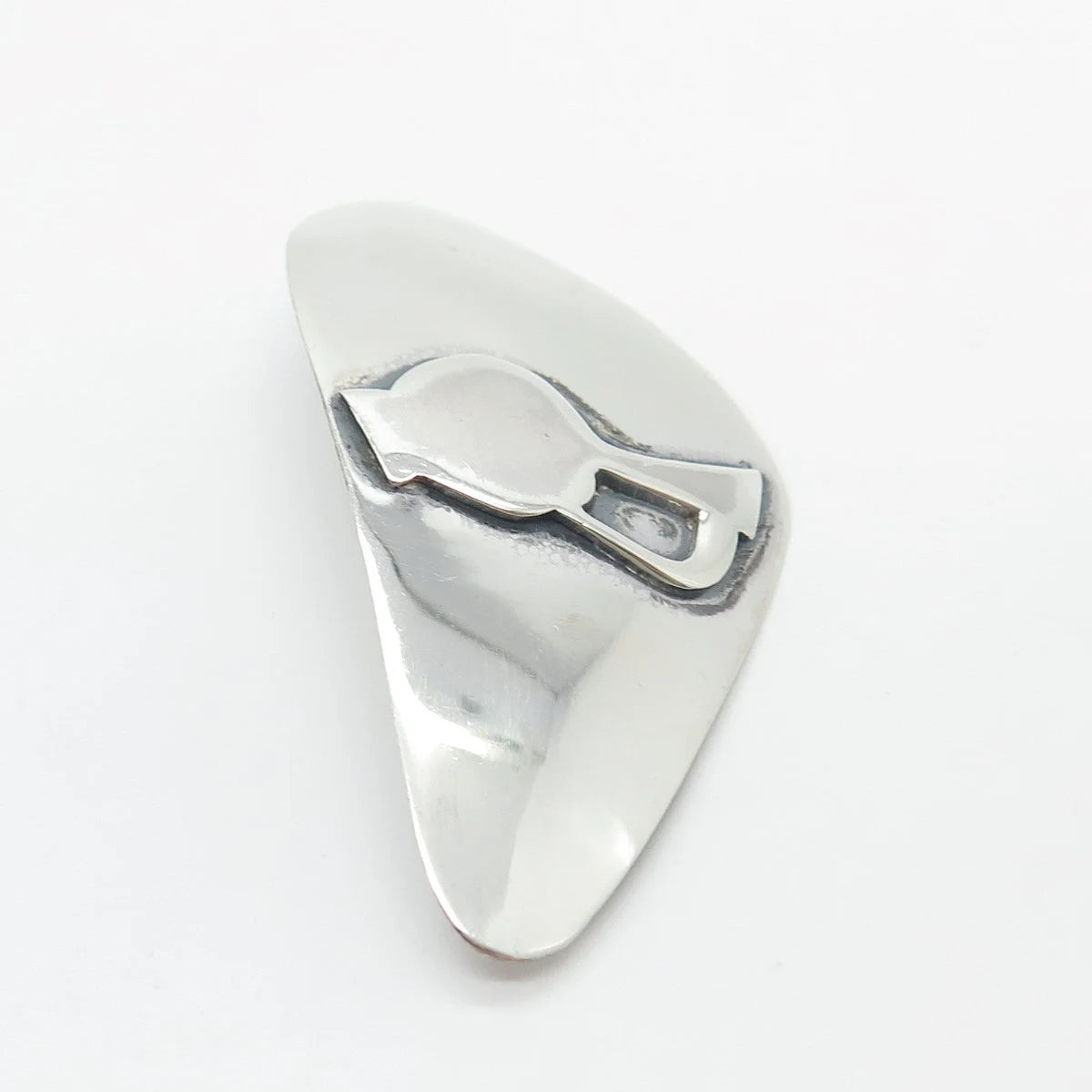 925 Sterling Silver Vintage Jug Pin Brooch