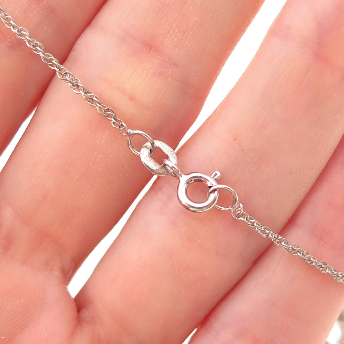 Chuck Clemency 925 Sterling Real Tanzanite Infinity Singapore Chain Necklace 18"