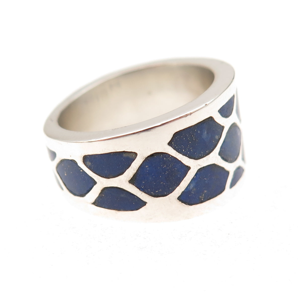 Metropolitan Museum of Art 925 Sterling Silver Vintage Real Lapis Ring Size 7