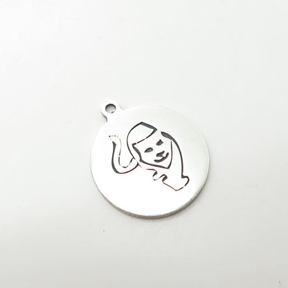 925 Sterling Silver USA Two In Town Wild Cat Charm Pendant