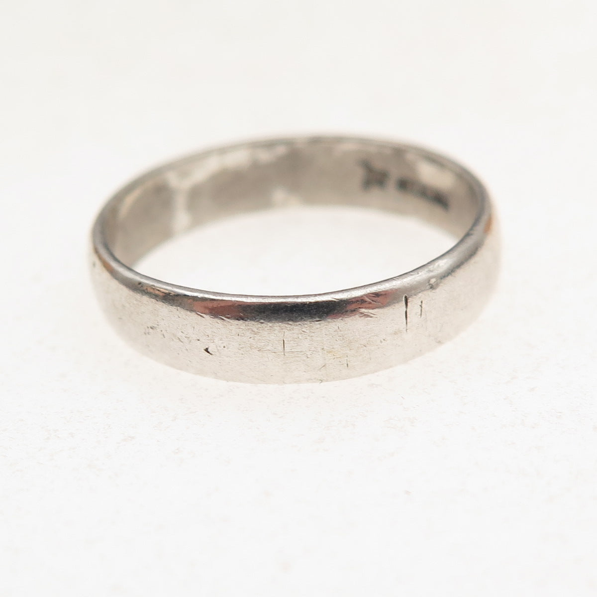 Bell Trading Post 925 Sterling Silver Vintage Classic Wedding Band Ring Size 6.5