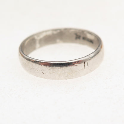 Bell Trading Post 925 Sterling Silver Vintage Classic Wedding Band Ring Size 6.5