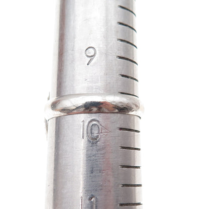 925 Sterling Silver Vintage Granulated Oxidized Ring Size 9.75