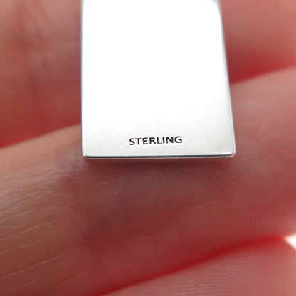 925 Sterling Silver Enamel You Don't See Me Crying About It Minimalist Pendant