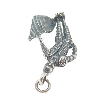 925 Sterling Silver Vintage Matador Rodeo Charm Pendant