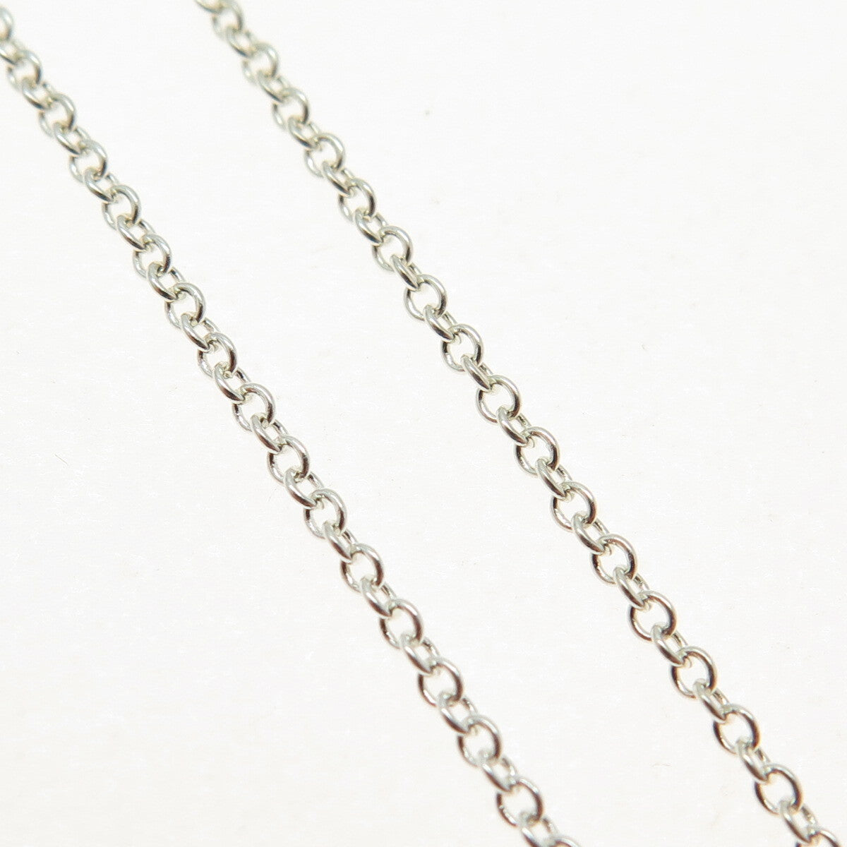 925 Sterling Silver Italy Cable Chain Necklace 18"