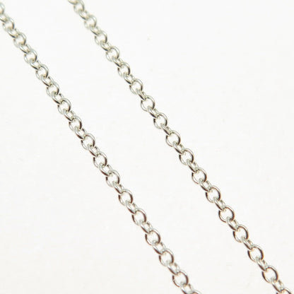 925 Sterling Silver Italy Cable Chain Necklace 18"