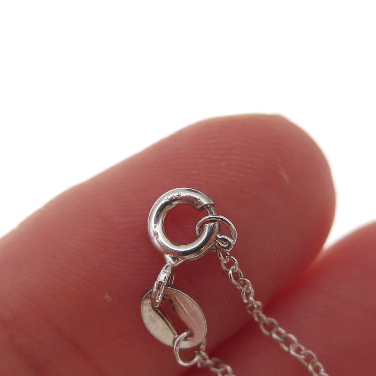 925 Sterling Silver Italy Cable Chain Necklace 18"