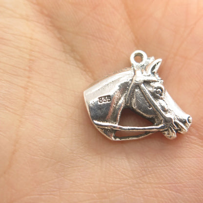 835 Silver Vintage Horse Charm Pendant