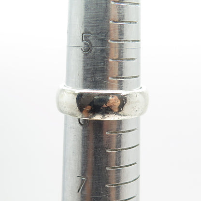 925 Sterling Silver Vintage Celtic Knot Band Ring Size 6