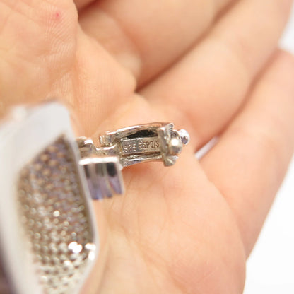 925 Sterling Silver Vintage ESPO Braided Slide Pendant