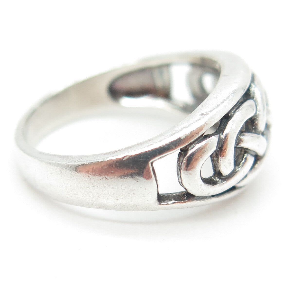 925 Sterling Silver Vintage Celtic Knot Ring Size 6.75