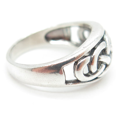 925 Sterling Silver Vintage Celtic Knot Ring Size 6.75
