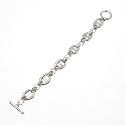 925 Sterling Silver Vintage Anchor Link Bracelet 6.75"