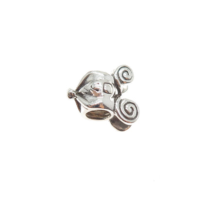CHAMILIA & DISNEY Sterling Silver Cinderella's Pumpkin Carriage Slide Bead Charm