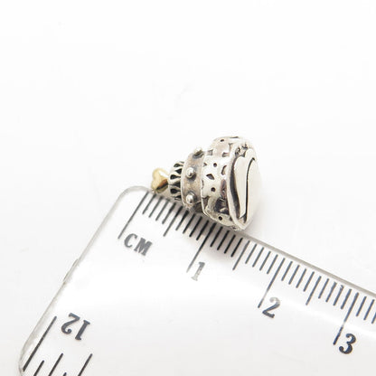 PANDORA 14K Yellow Gold & 925 Sterling Silver Wedding Cake Bead Charm