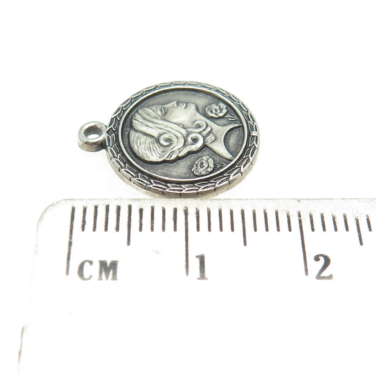 925 Sterling Silver Vintage Woman of The Year Phi Epsilon Alpha Mini Pendant