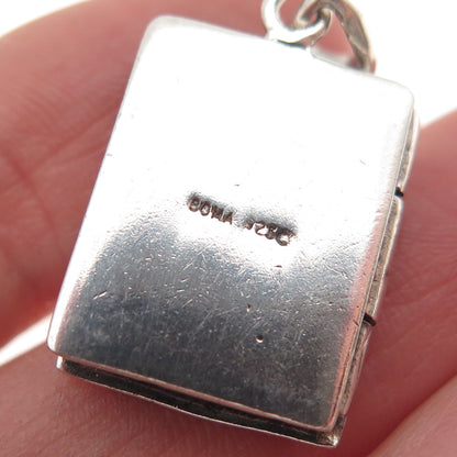 Boma 925 Sterling Silver Vintage Locket Charm Pendant
