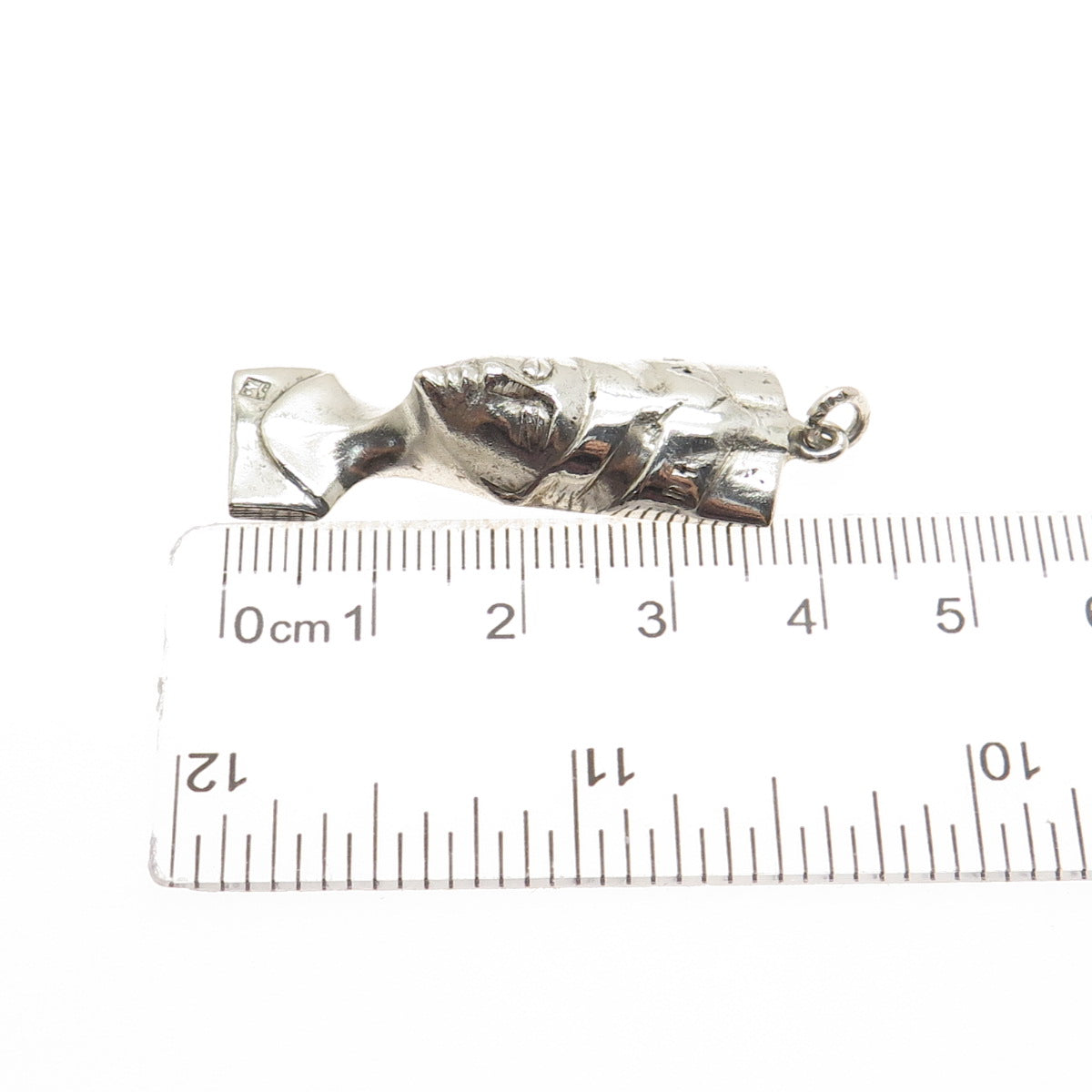 800 Silver Vintage Nefertiti Egyptian Charm Pendant