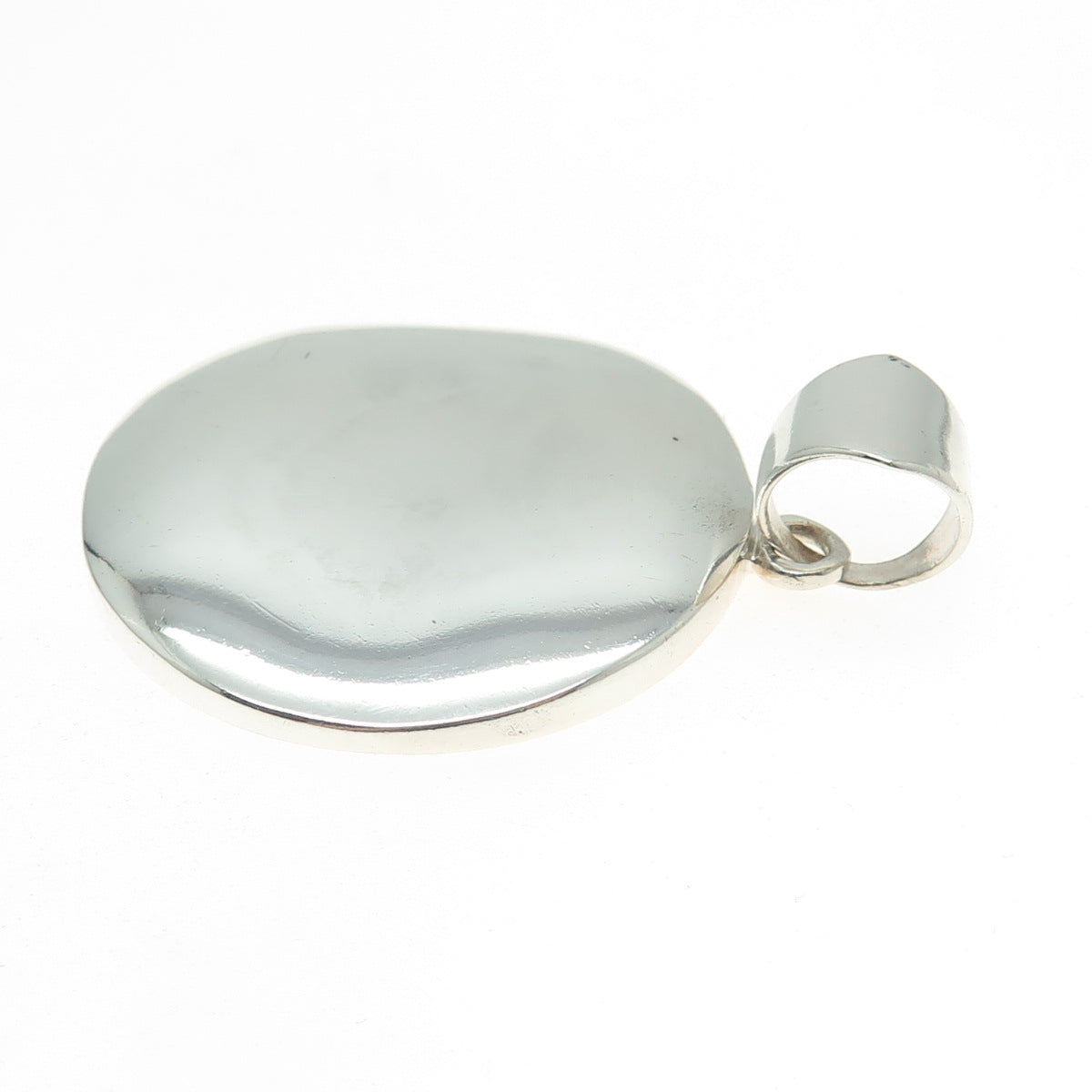 SILPADA 925 Sterling Silver Vintage Smooth Round Disc Pendant