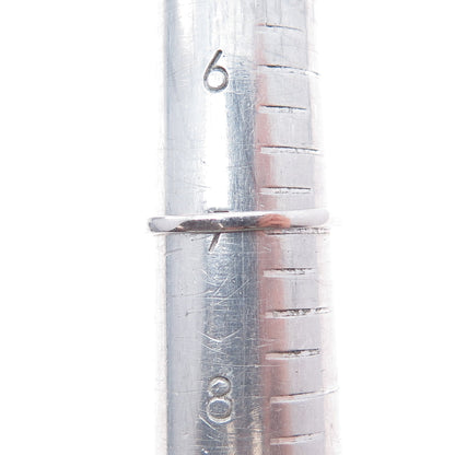 925 Sterling Silver Real Sapphire & White Topaz Bohemian Ring Size 7