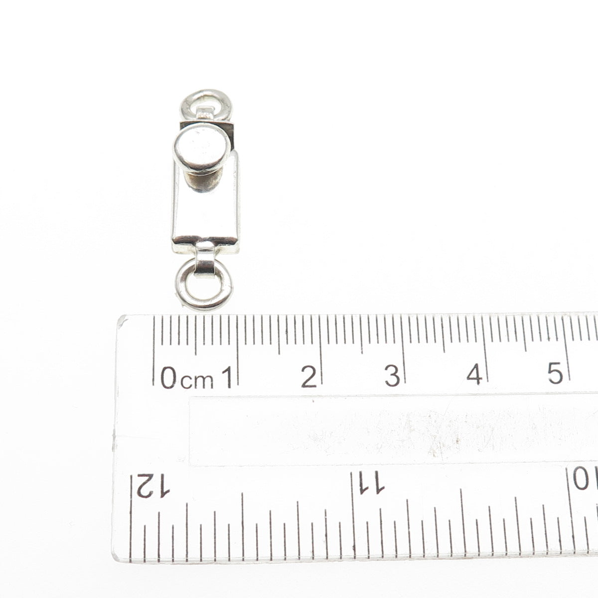 925 Sterling Silver Vintage Bracelet / Necklace Box Lock Clasp