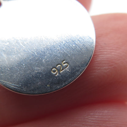 925 Sterling Silver Pink Enamel Cat Minimalist Charm Pendant