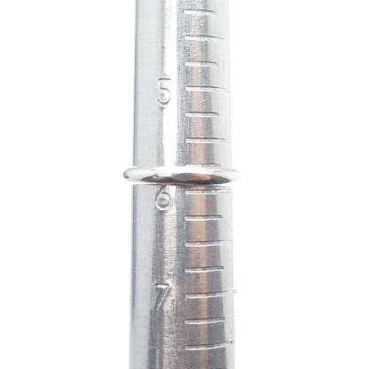 Old Pawn 925 Sterling Silver Vintage Southwestern Black Opal Tribal Ring Size 6