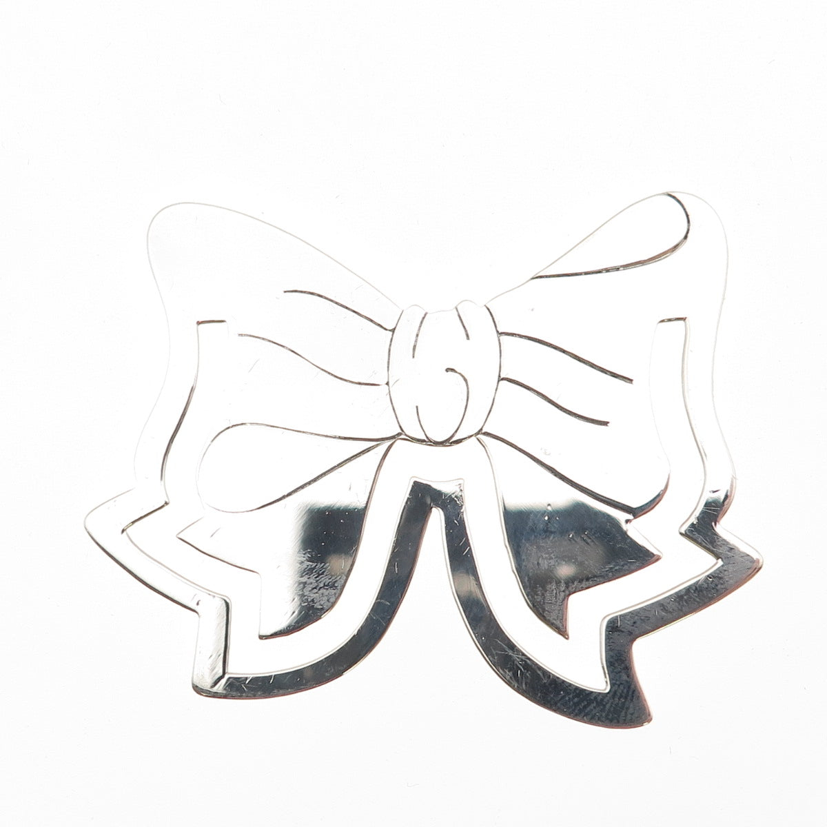 TIFFANY & CO. 925 Sterling Silver Vintage Ribbon Bow Bookmark