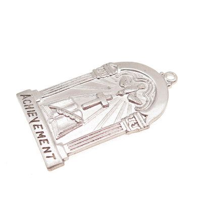 SK & F 925 Sterling Silver Vintage Achievement Religious Charm Pendant