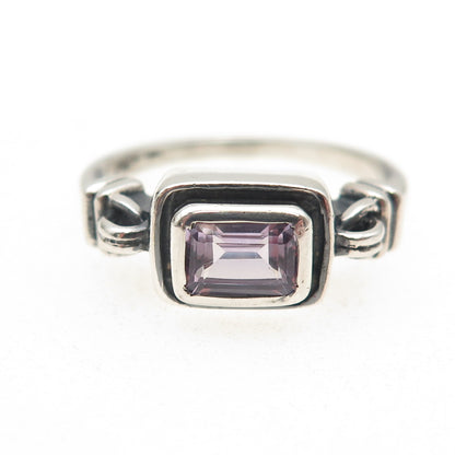 SILPADA 925 Sterling Silver Vintage Real Amethyst Oxidized Ring Size 11