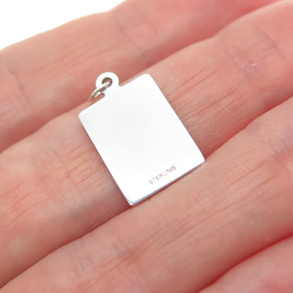 925 Sterling Silver Enamel He Thought He Was A God, I Didn't Minimalist Pendant