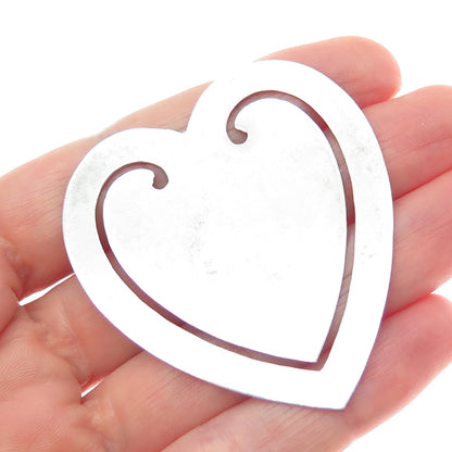 REED & BARTON 925 Sterling Silver Vintage Heart Bookmark