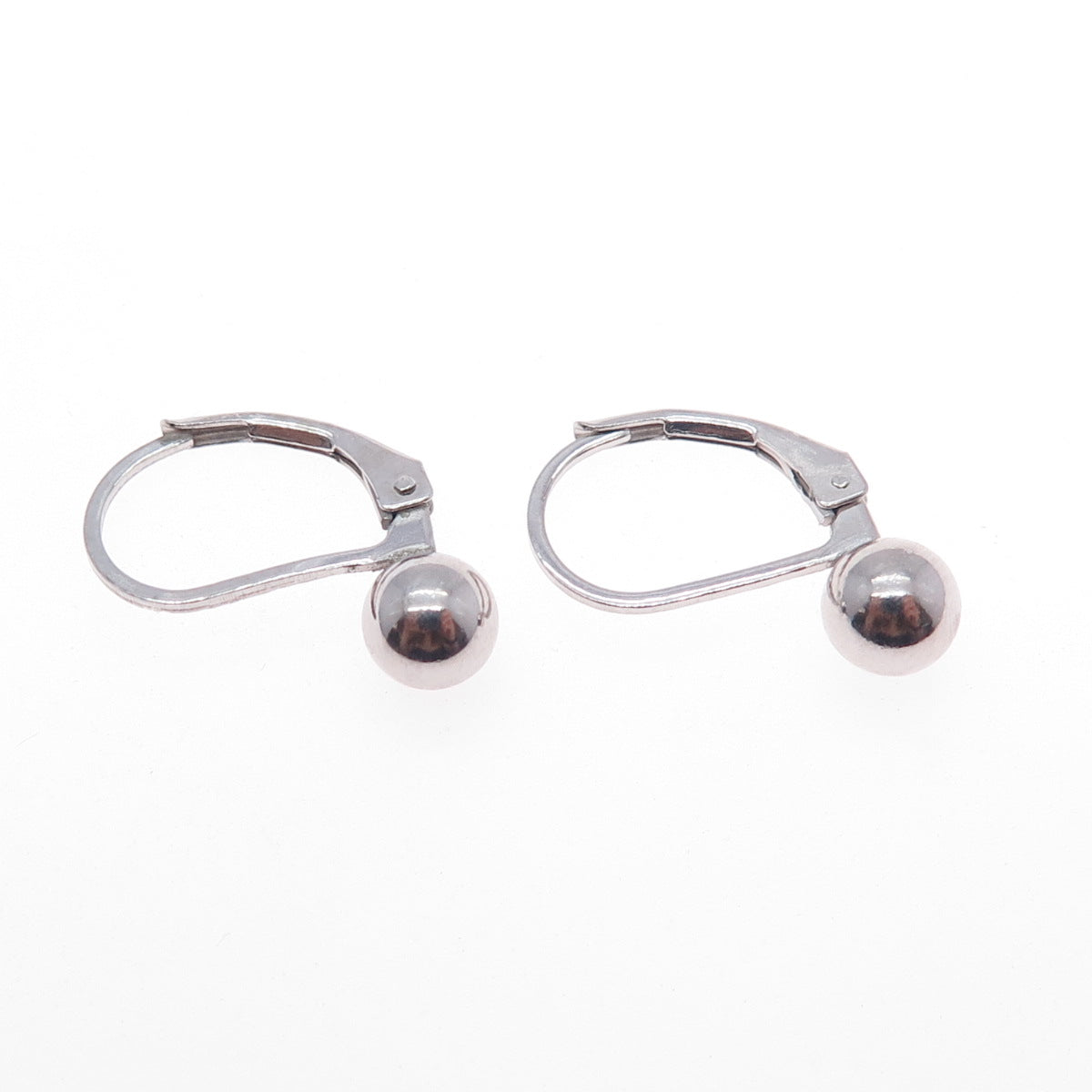 925 Sterling Silver Ball Bead Earrings