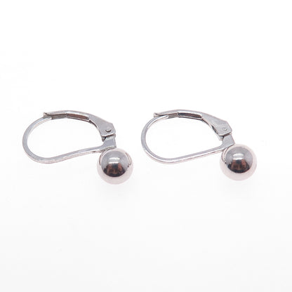 925 Sterling Silver Ball Bead Earrings