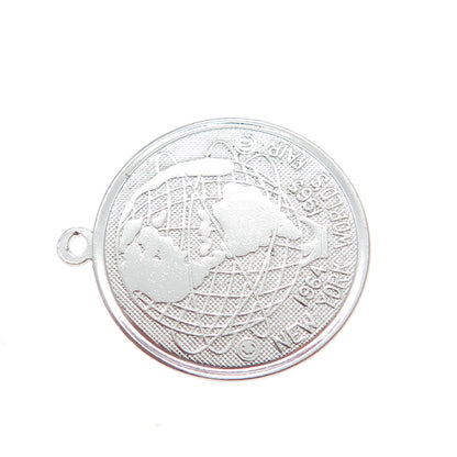 925 Sterling Silver Vintage 1961 CWC New York World's Fair Charm Pendant